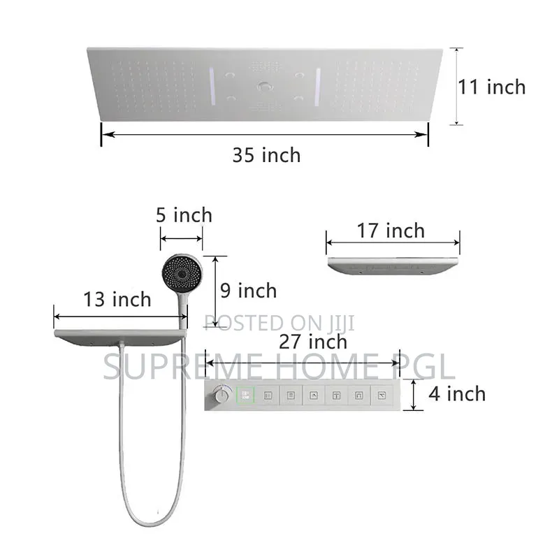 High Quality Smart Multi-Functional Conduit Shower