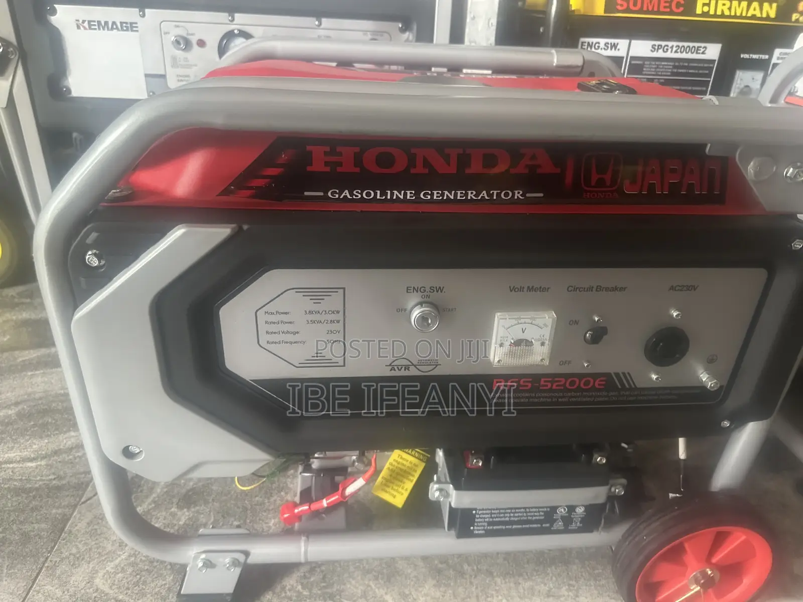 Original Honda Generator 3.8kva