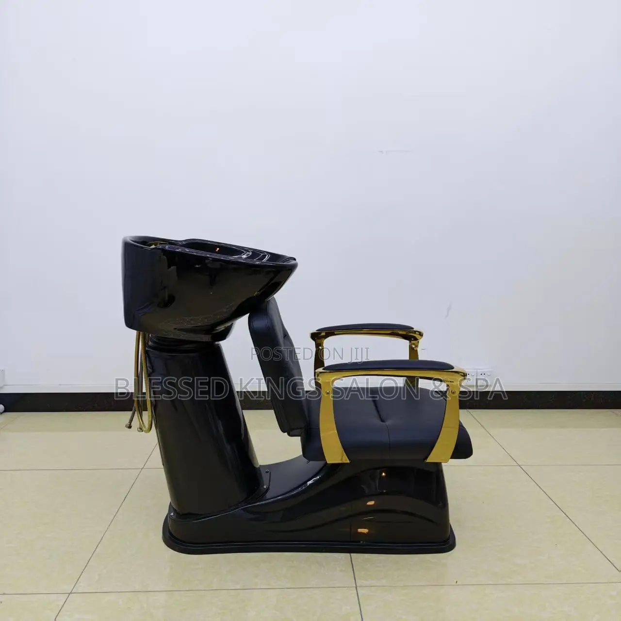 Gold Taps Shampoo Chairs