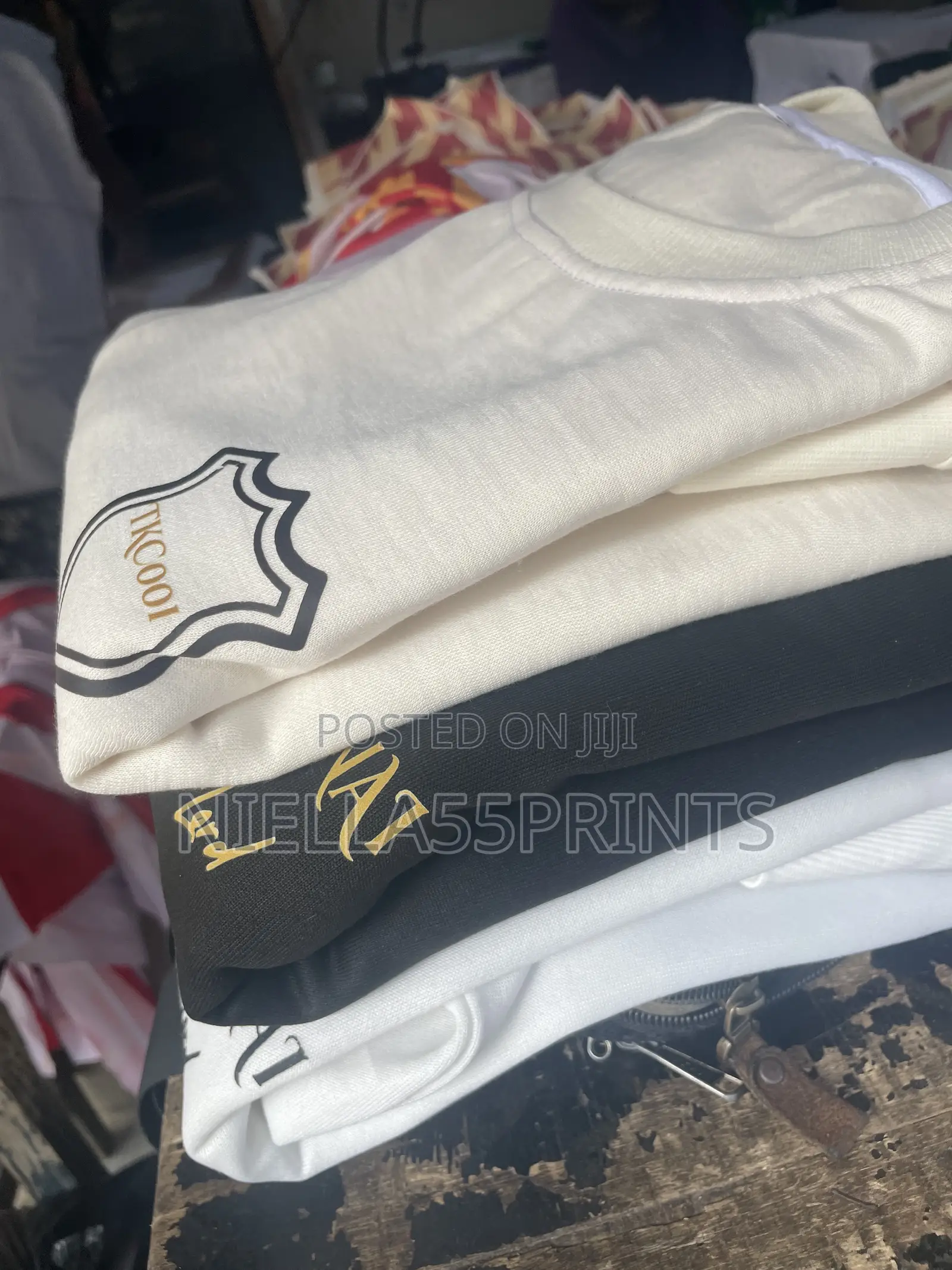 Stack Printed Shirts Sewn and Branded
