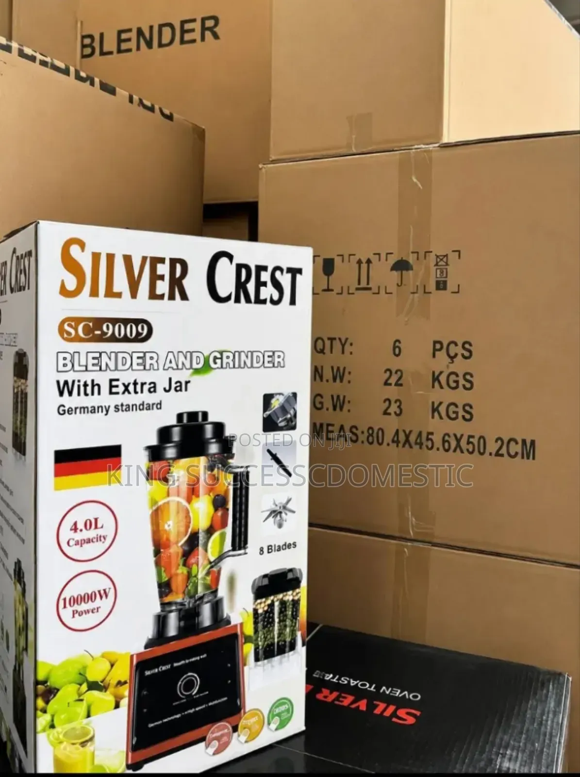 4L Silver Crest Blender and Grinder