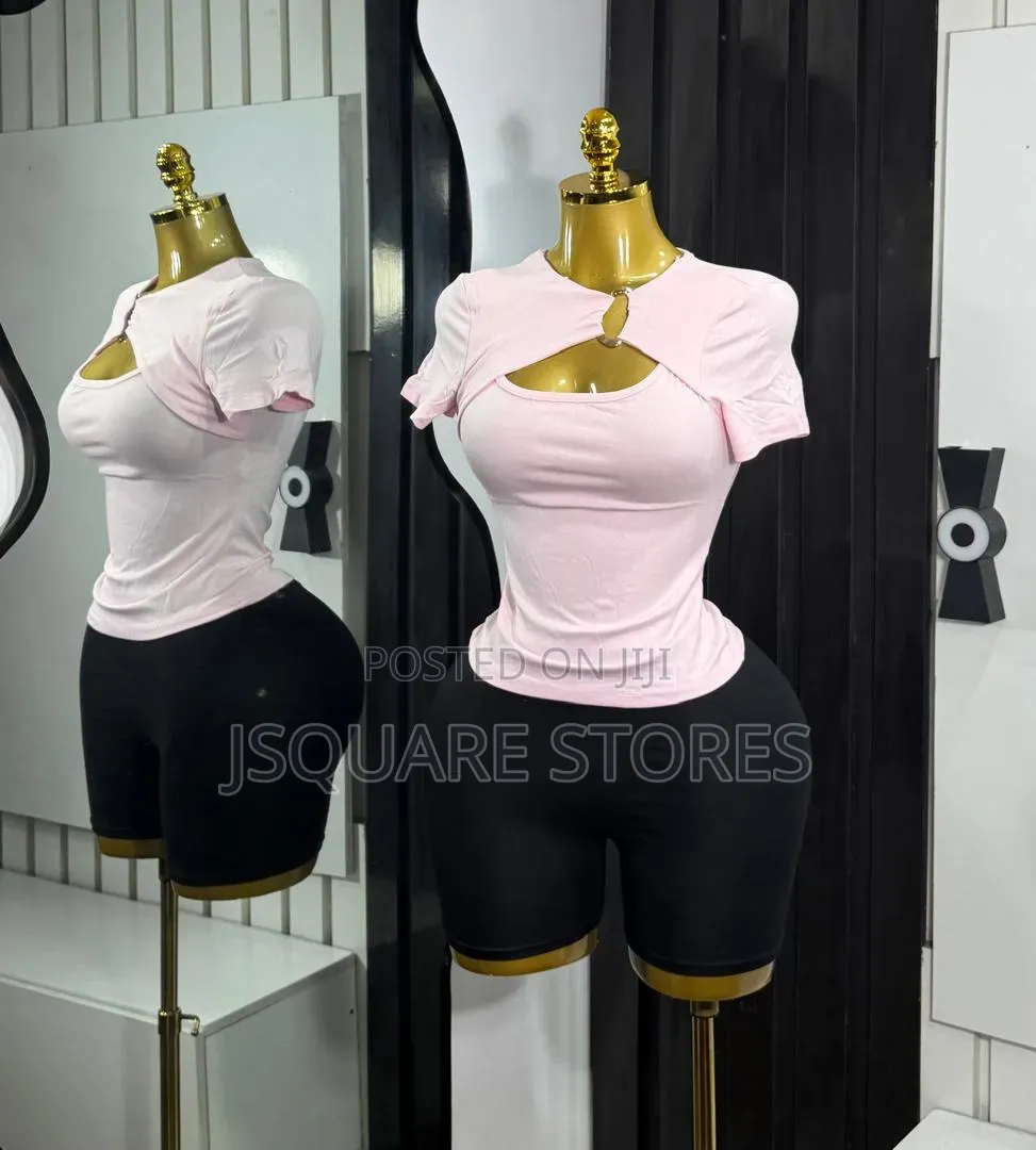 New Trend Open Chest Brooch Ladies Top