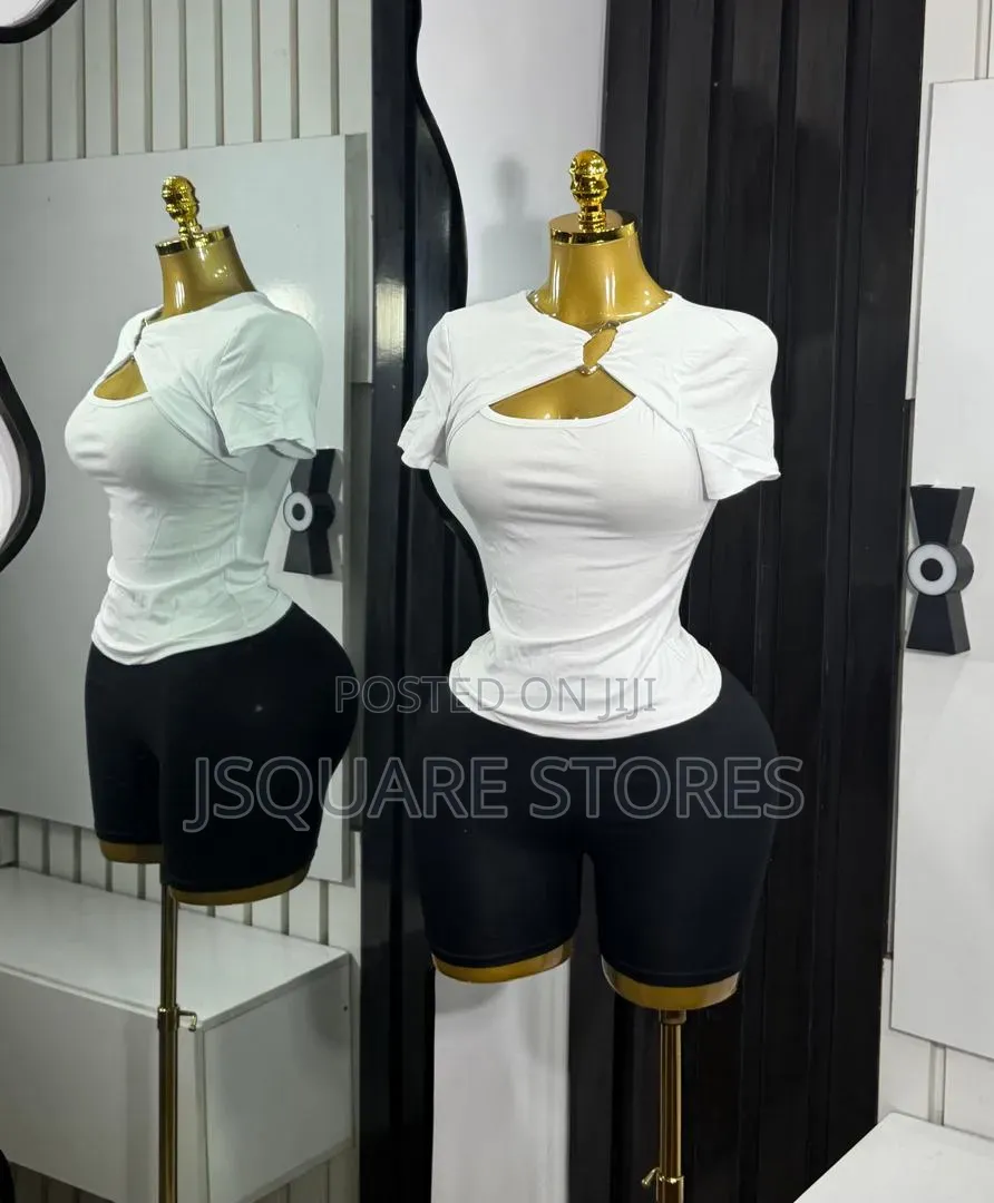New Trend Open Chest Brooch Ladies Top
