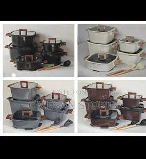 15pcs DONNOR Square Cookware Set