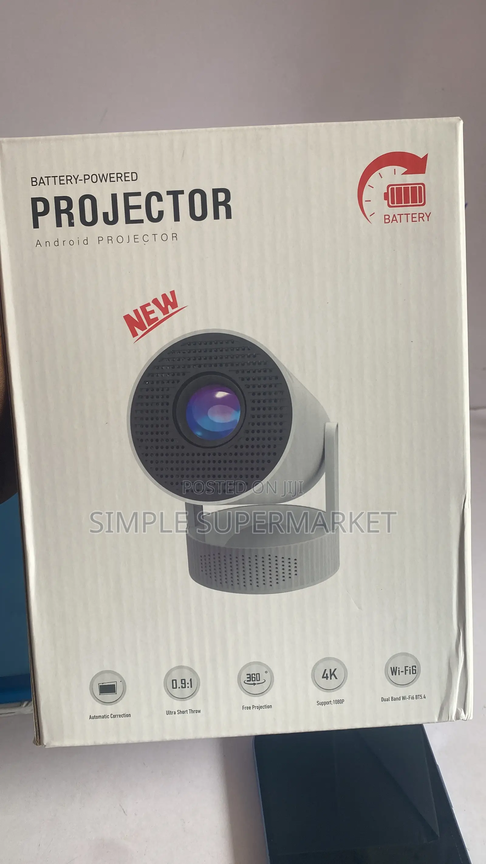 Battery Powered Smart Projector Resolution