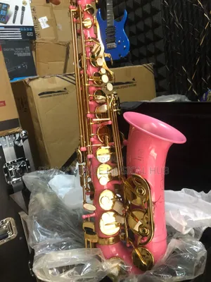 Pink Gold Alto Saxophone With Case
