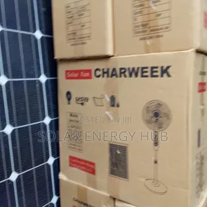 16inch Rechargeable Solar Fan Charweek