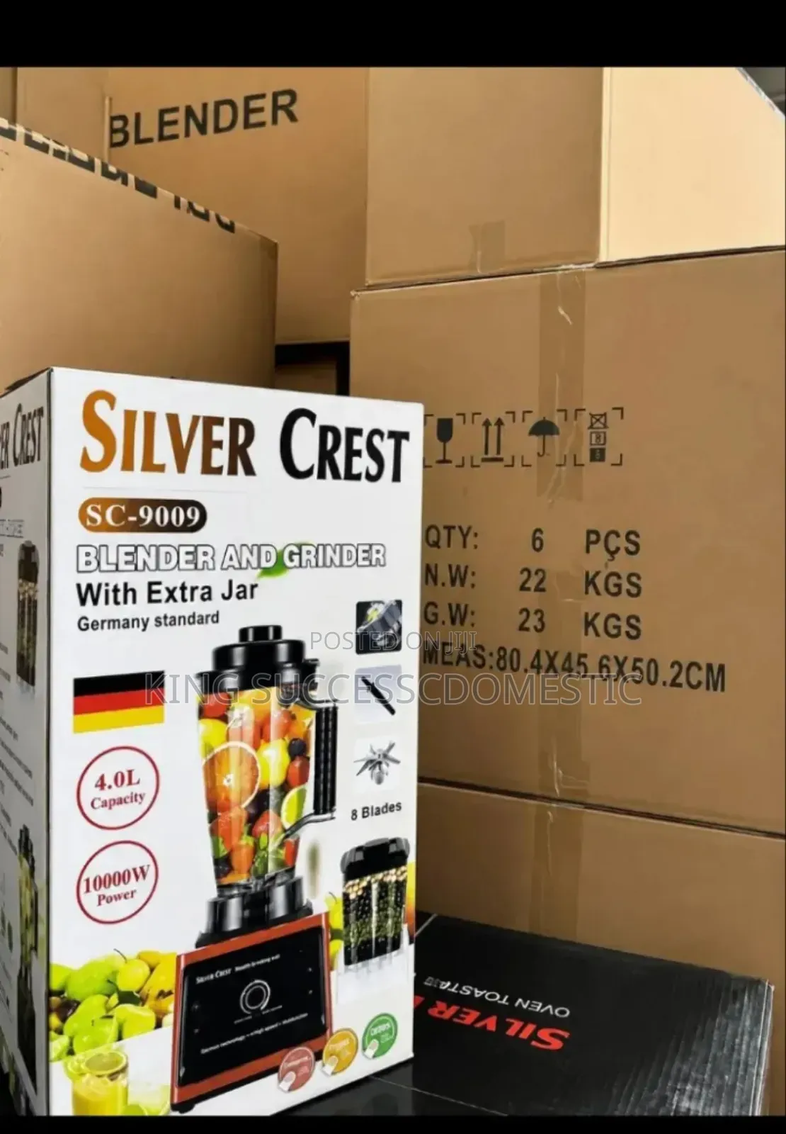 4L Silver Crest Blender and Grinder