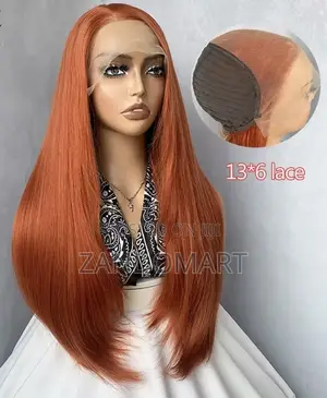 13x6 Lace Front Long Straight Ginger Wig