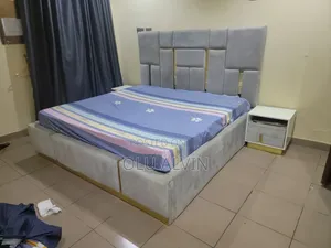6 by 6 Orthopedic Matteress With Padded Bed Frame With 2 Drawers