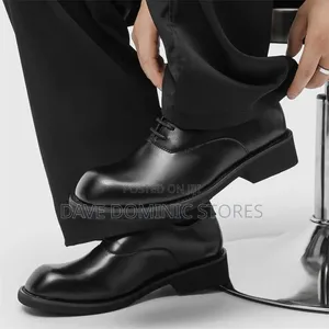 Cop the Runway Leather Oxford Dress Shoes in Black