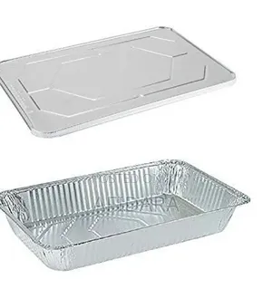 8l Foil Tray With Plastic Lid – Pack of 10 Extra-Large Food Packaging