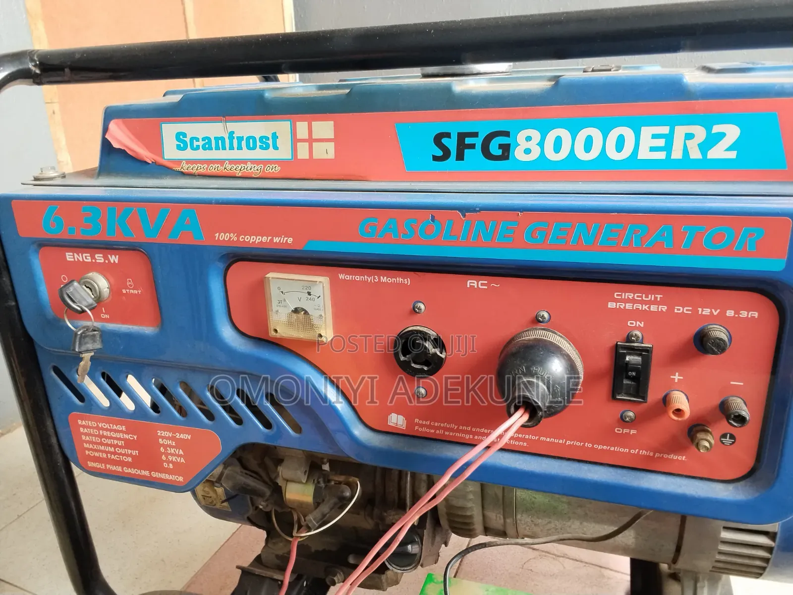Scanfrost SFG8000ER2 Generator