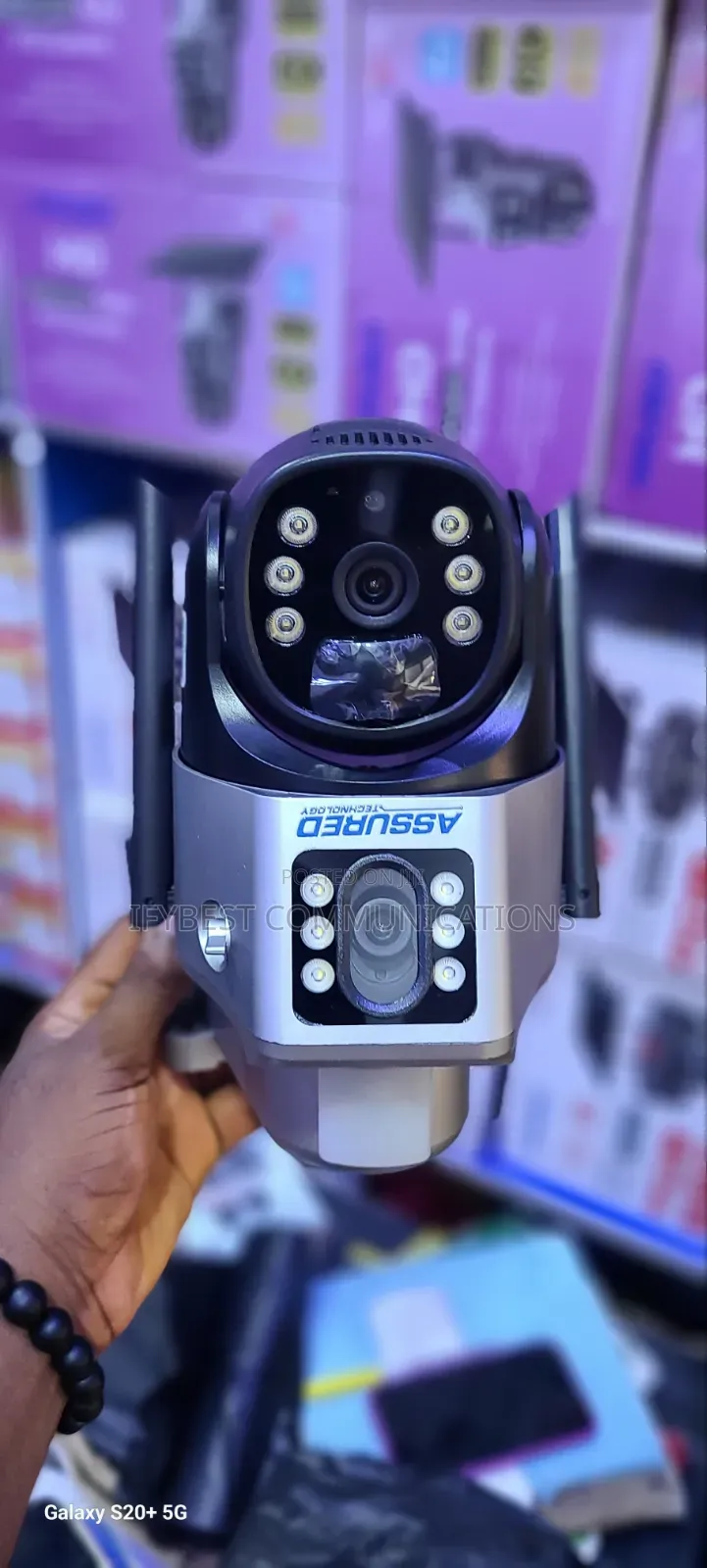 V380 Dual Lens Solar CCTV Camera