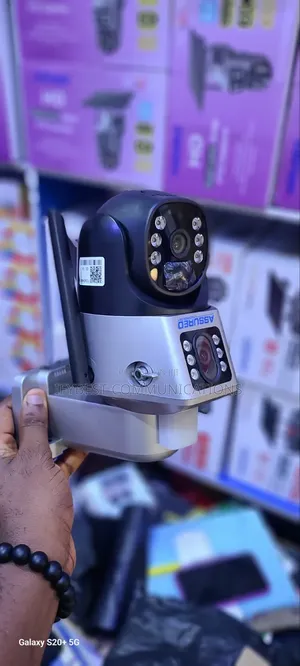 V380 Dual Lens Solar CCTV Camera
