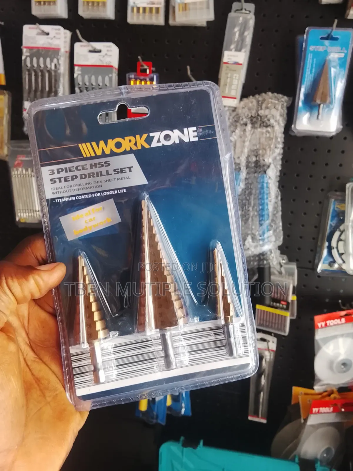 Workzone 3-Piece HSS Step Drill Set