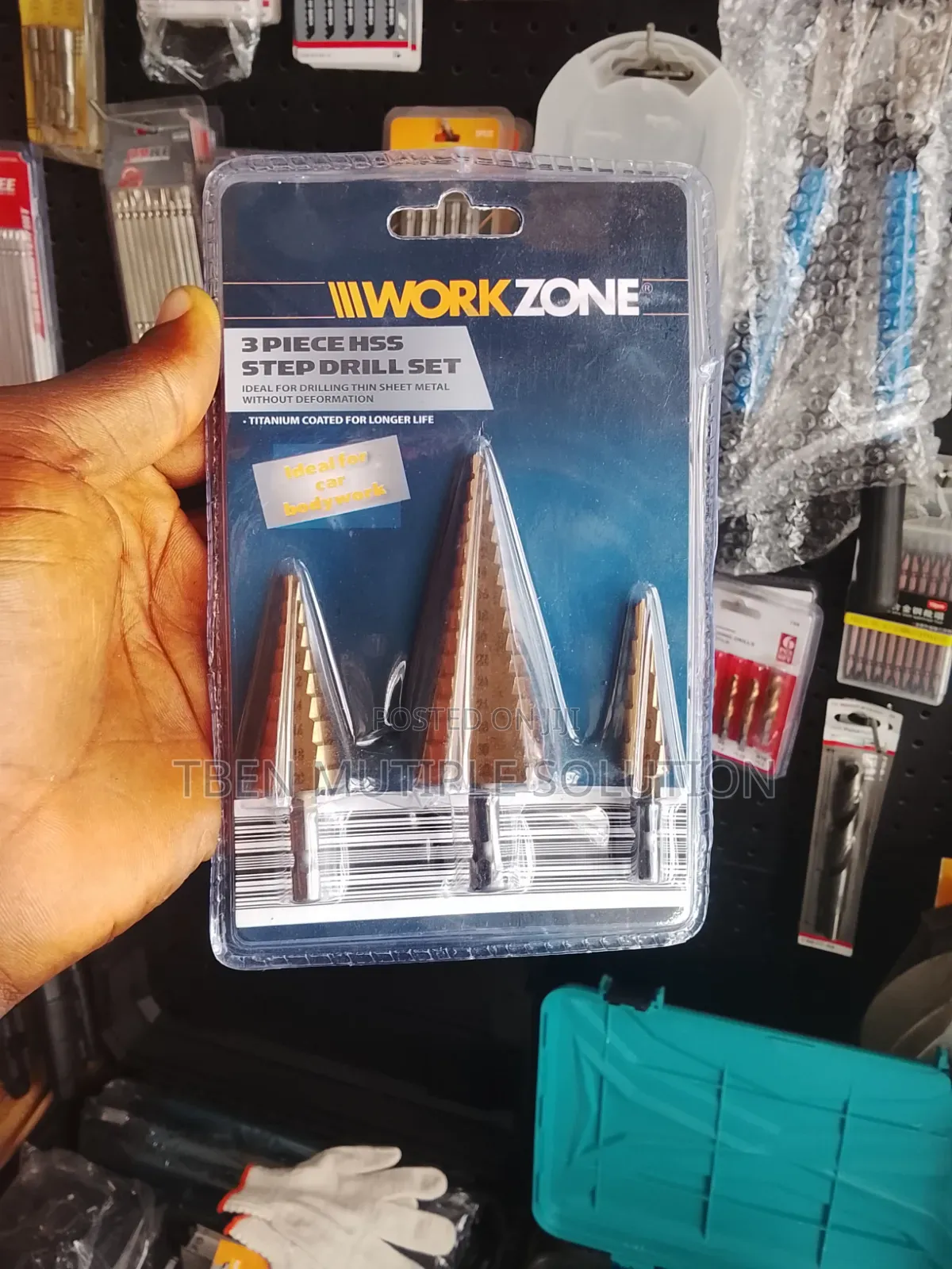 Workzone 3-Piece HSS Step Drill Set