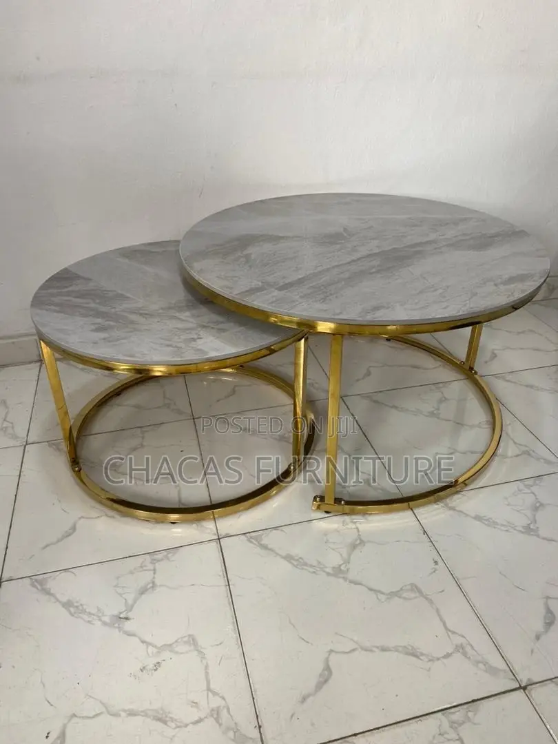 Premium Modern 2-Tier Nesting Coffee Table – Sleek Black