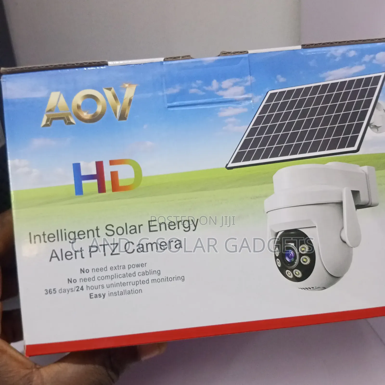 AOV Ai Solar PTZ Camera Single Lens
