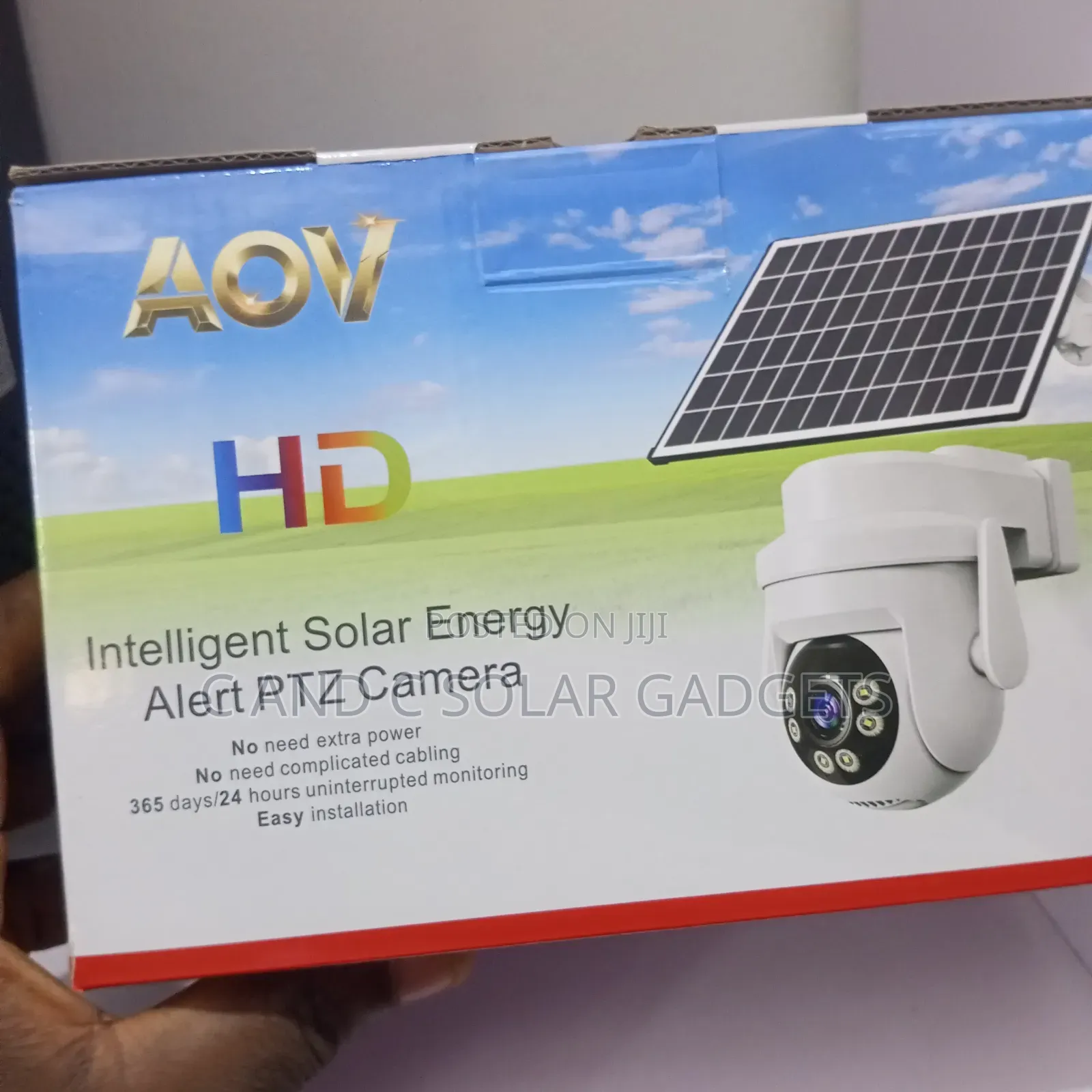 AOV Ai Solar PTZ Camera Single Lens