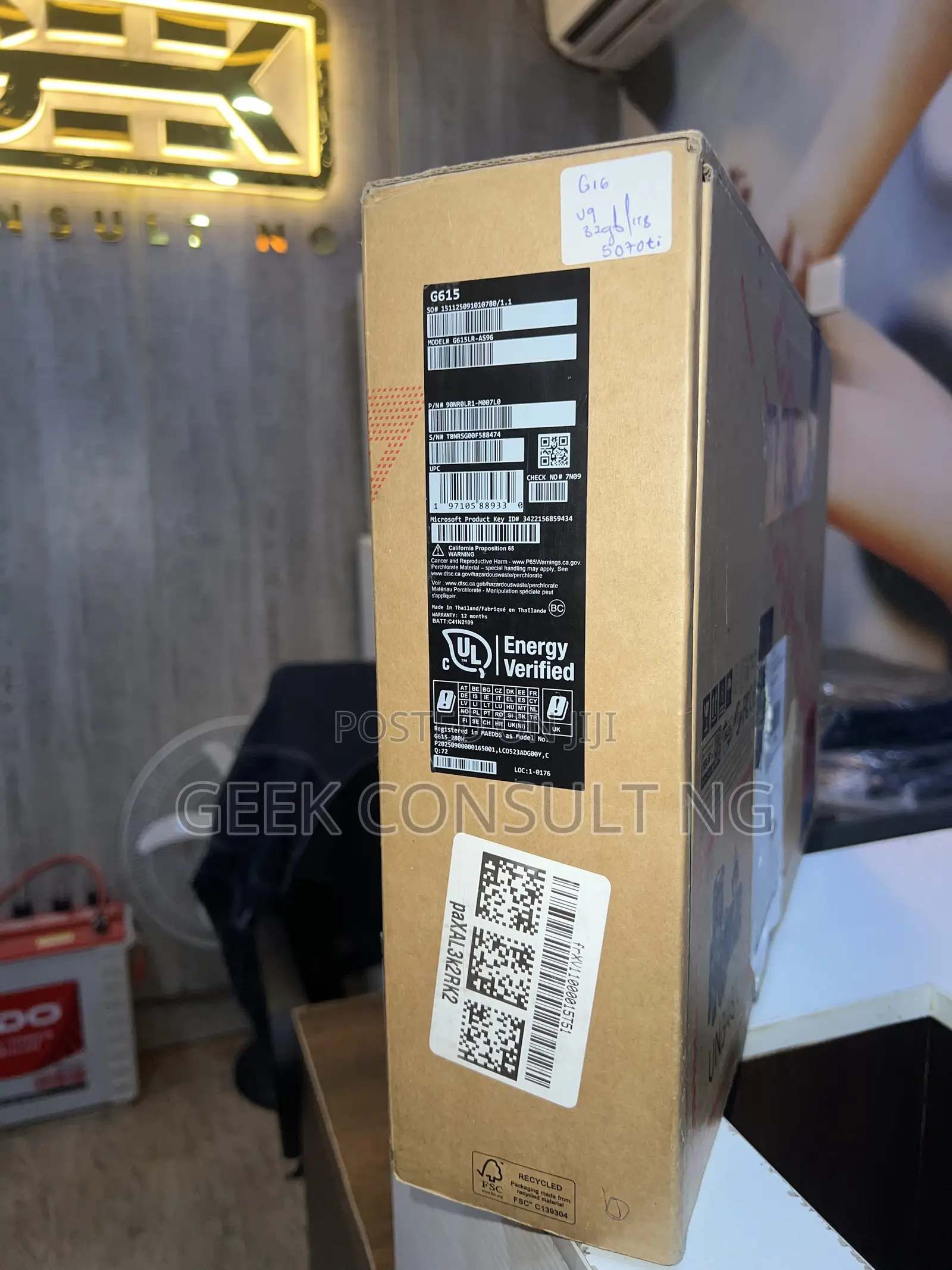 New Laptop Asus ROG Strix G16 32GB Intel Core Ultra 9 SSD 1T