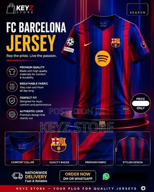 Fc Barcelona Jersey Home Kit