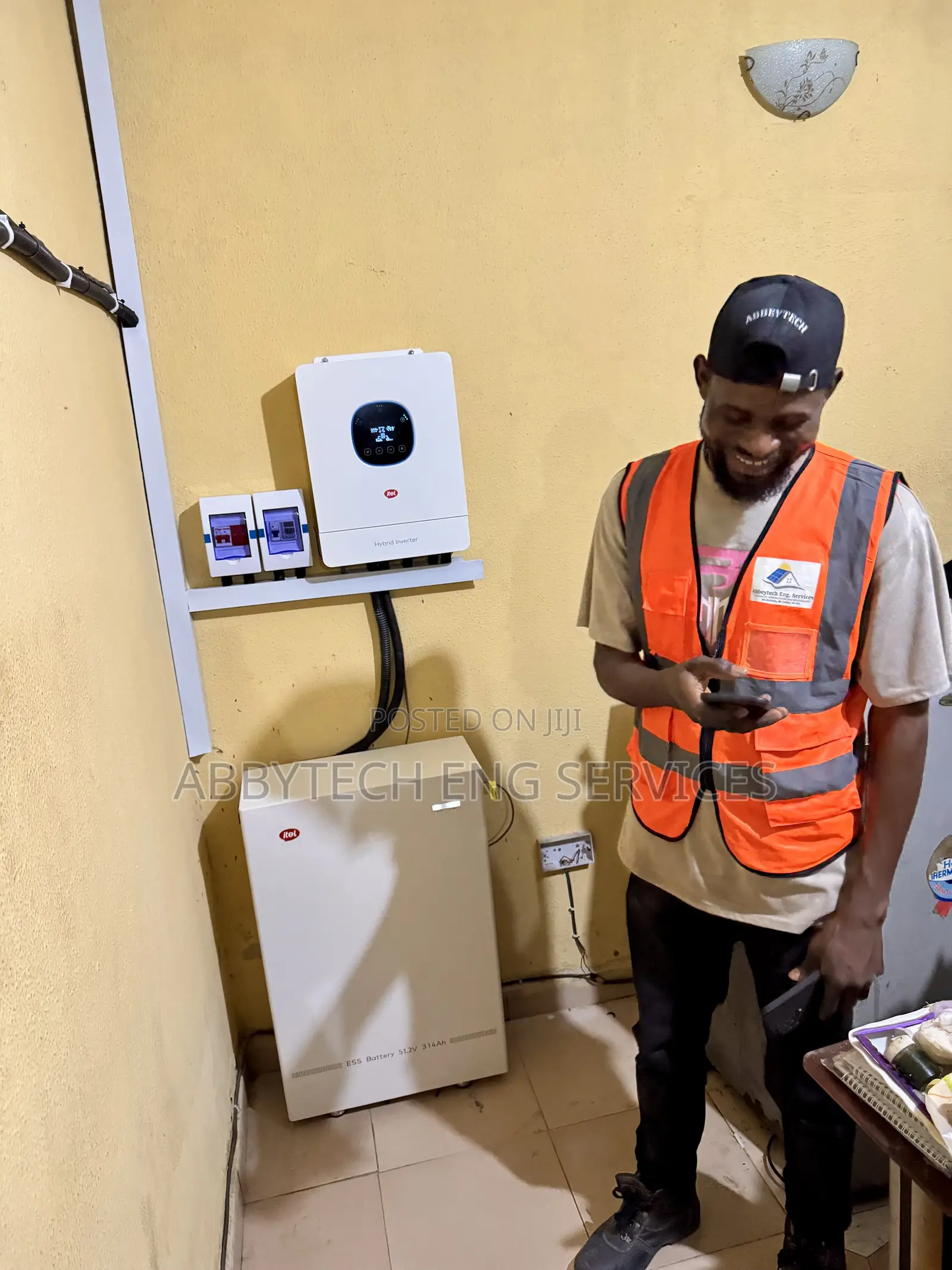 15kwh Lithium Battery || 6kva Inverter Complete Solar Installation