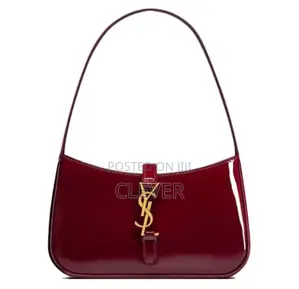 Saint Laurent Glossy Cherry Red Women’s Under Arm Bag