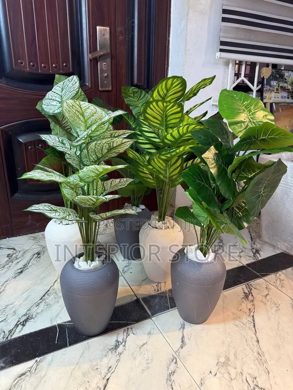 Artificial Plants and Vase