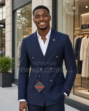 Navy Blue Double-Breasted Blazer Will Make You Look Dapper!