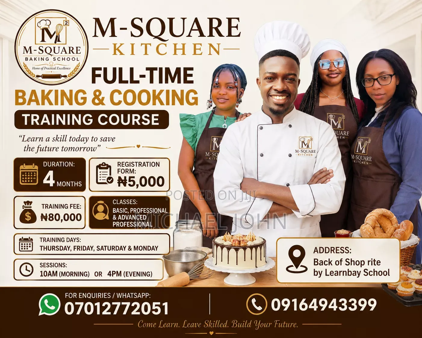 Full Time Baking Training Classes Piwoyi