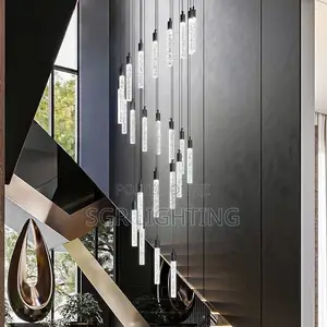 Modern LED Pendent Lamp Cylindrical Ceiling Lamp Simple Style