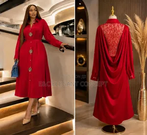 New  Luxury Silk Open Back Dress