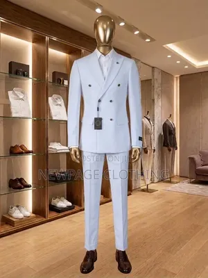 This Is the Level of Sharpness You Need? Double-Breasted White Blazer