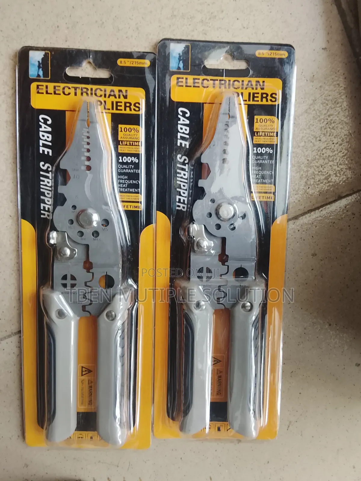 Multi-Purpose Electrician Cable Stripper and Crimping Pliers