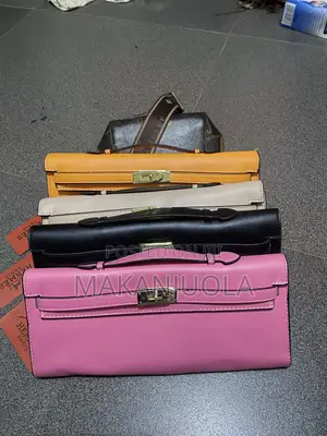 Hermes Pure Leather Clutch Bag
