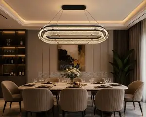 Modern Italian Luxury Acrylic Chandelier for Dining Room.