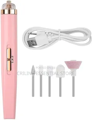 5-in-1 Rechargeable Electronic Manicure and Pedicure Nail File Kit