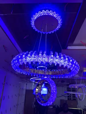 Modern LED Crystal Ring Chandelier