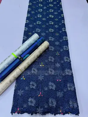Mesh Cord Lace With Diamond Stone
