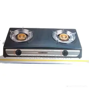 Kenwood 2-Burner Table Top Gas Cooker - Non-Stick Black