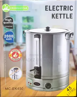Master Chef 45l (2000w) Large Electric Kettle With Dispenser