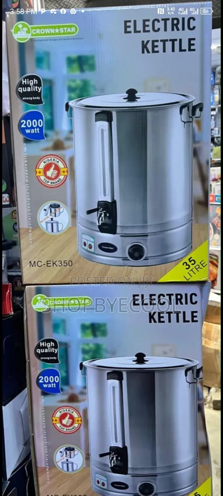 Electric Kettle 35 Litre