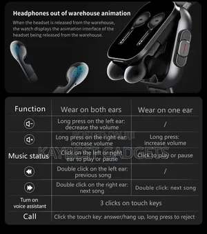 2 in 1 Smart Watch Waterproof