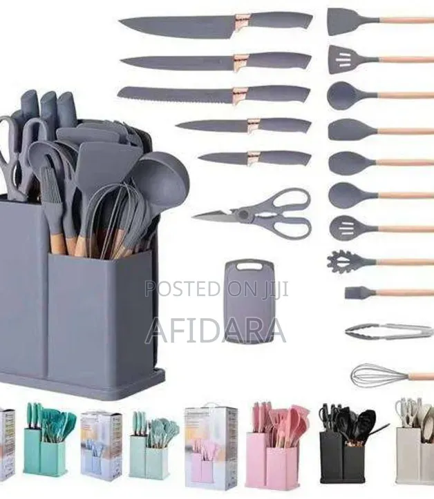 Big Size Silicone Spoon Knife Set Stylish for Every Kitchen
