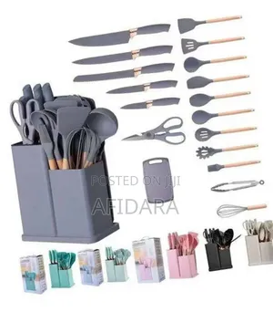 Big Size Silicone Spoon Knife Set Multi-Purpose Kitchen Spoon