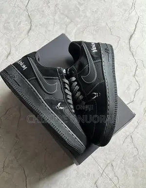 Nike Air Force 1 Low Sneakers- Venom | Brand New Black