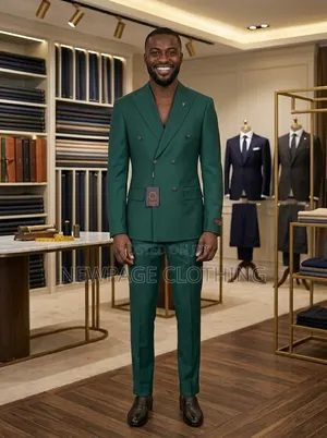 Last Chance Energy With Green Double-Breasted Blazer