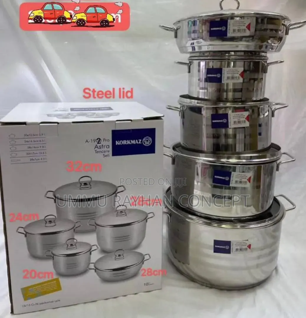 High Quality Korkmaz Stainless Cookware Set