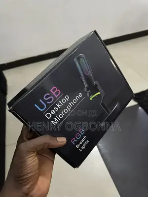 RGB Desktop Microphone for Podcast